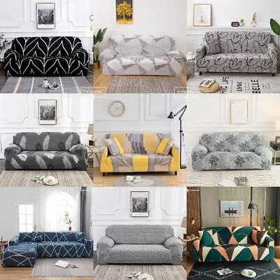 $31.99 • Buy Sofa Cover 1 2 3 4 Seater Stretch Couch Covers Lounge Slipcover Protector AU
