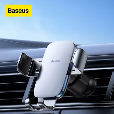 Baseus Metal Universal Gravity Car Holder Air Vent Mount Clip For Iphone Samsung • $17.09