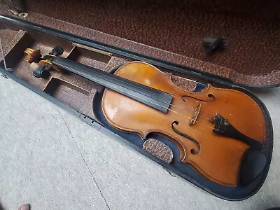 Very Old  Violin  7/8 (?) Violon HOPF Branding  Johann Keller  • $349