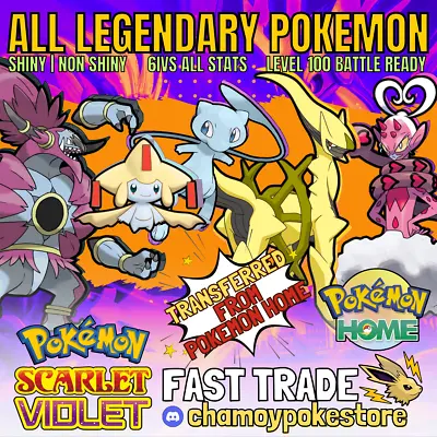 All Legendary Pokemon Available For Scarlet Violet 🌟 Shiny 6iv 🌟 Battle Ready • $111.60