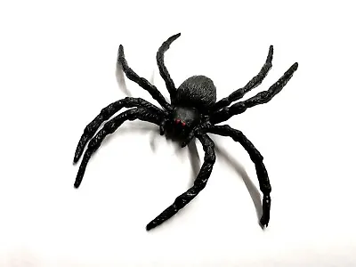 1x Fake Toy Spider (8cm) ~ Classic Practical Joke Prank ~ Halloween Prop • £1.50