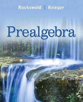 Prealgebra; MyMathLab - 0321567994 Gary Rockswold Paperback • $31.59