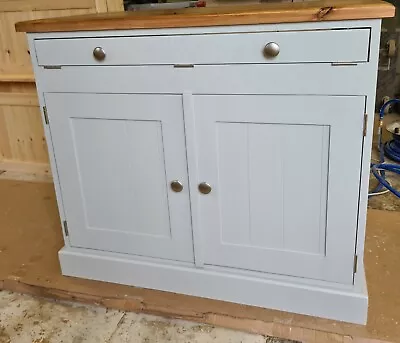 £430 • Buy New Handmade Solid Pine Home Office Desk Hide Away..Farrow & Ball Colour Choice 