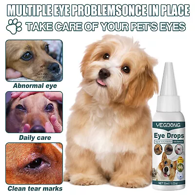 Pet Eye Drops For Conjunctivitis Caused By Allergies Or Foreign Bodies✅ • $12.60