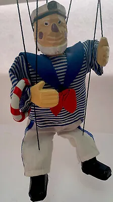 Vintage Sea Captain Sailor Mariner Marionette Puppet Wooden Strings • $16.80