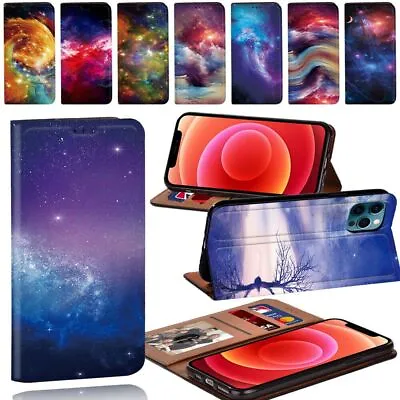 £4.93 • Buy Space PU Leather Cell Phone Stand Cover Case For Samsung Galaxy S21 S22/A Series