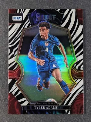 2022-23 Panini Select FIFA TYLER ADAMS /25 Zebra Prizm Mezzanine United States • $5.50