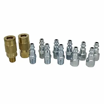 Milton® EXELAIR® Air Coupler And Plug Accy Kit 1/4  M-STYLE® Brass Coupler & Pl • $11.88