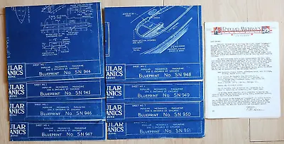 Vintage Popular Mechanics Arrowhead A 21 Ft Sloop Boat Building Blue Prints • $135.31