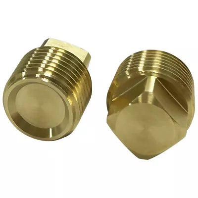 1/2  NPT Solid Brass Boat Hull Spare Garboard Drain Plug-2 PACK • $9.98