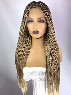 Knotless Box Braided Wig 13x4 Lace Frontal Wig 1B/27/613 - 30   • $299.99