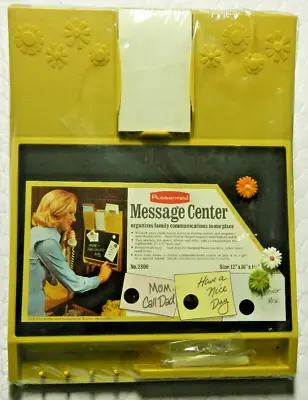 Rubbermaid Message Center Gold 1973 Flower Magnets Rare USA Vintage NOS • $54.99