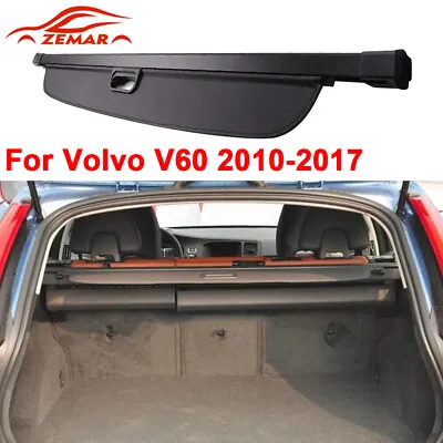 Retractable Cargo Cover For Volvo V60 2010-2017 Rear Trunk Security Shade Shield • $119.98