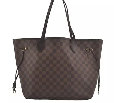 Authentic Louis Vuitton Damier Neverfull MM Shoulder Tote Bag N51105 LV 8078I • $1516.78