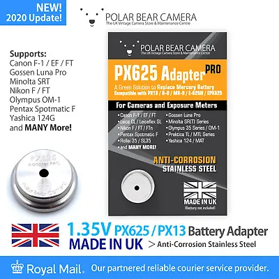 £11.99 • Buy PX625 MR9 PX13 Mercury Battery Adapter PRO EPX625 V625PX RM625 KX625 H-D 1.35V