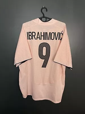 Juventus 2003/2004 Away Football Shirt #9 Ibrahimovic Nike Jersey Size Xl Adult • £199.99