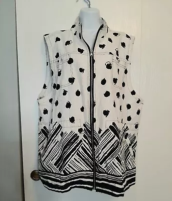 Erin London Zip Front Vest Sz 2x • $13.99