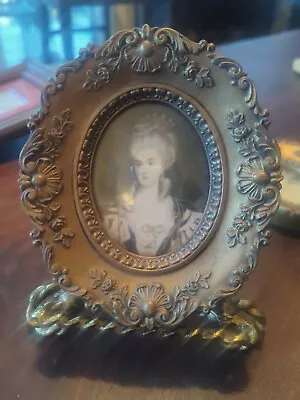 Cameo Creations Vintage Gold Frame Picture Mme.Lambert De Monigney Old Victorian • $24.95