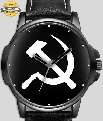 Soviet Flag Hammer Sickle Communism USSR CCCP Beautiful Unique Wrist Watch • $98.64