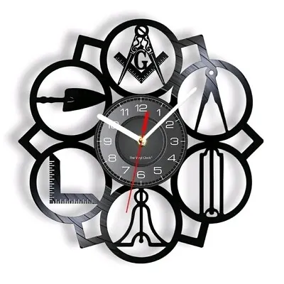 Beautiful Masonic Freemason Wall Clock • $49