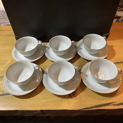 Made In Occupied Japan Tea Cup And Saucer Set 12 Pc Vintage • $10