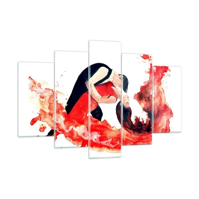 Glass Print 150x100cm Wall Art Picture Dance Clubbing Activities Girl Artwork • £151.79