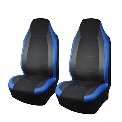 Car Seat Covers Faux Leather Front Set Universal Armrest Compatible Back Pocket • $29.99