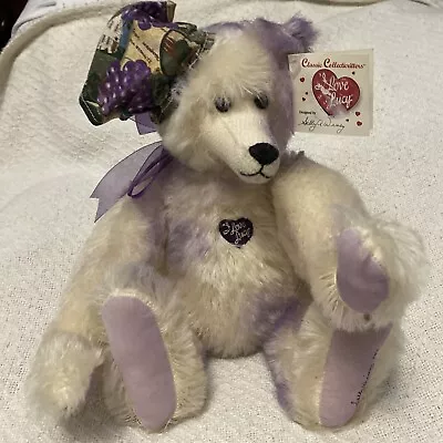 Y2K I Love Lucy Grape Stomp Jointed Mohair Bear Sally Winey 50th Anniversary • $449.88
