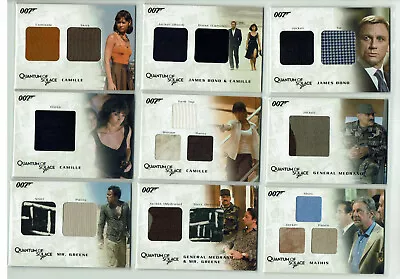 James Bond Archives 2009 Complete 27 Card Relic Costume Set QC01 To QC27 #058/** • £999.99