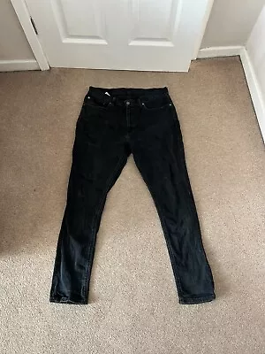 Men’s Black Levi’s 512 Slim Leg Jeans Size 32 W 32 L • £20