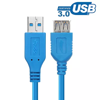 $6.99 • Buy YELLOW-PRICE USB Extension Cable USB 3.0 2.0 Extender Data Cord 1M / 2M / 3M UL