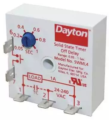 Dayton 5Wml4 Encapsulated Timer Relay1ASolid State • $24.35