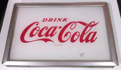 Coca Cola Hard Plexiglass Vending Machine Panel With Metal Frame • £128.24
