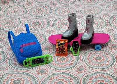 Monster High Ghoulia Yelps G3 2022 Game Icoffin Backpack Skateboard Shoes Boots • $7.99