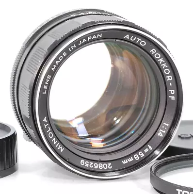 Minolta Auto Rokkor PF 58mm F1.4 MF Standard Lens [Excellent+] From JAPAN #259 • $94