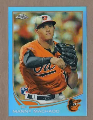 MANNY MACHADO 2013 Topps Chrome BLUE REFRACTOR RC #12 #035/199 Rookie Card Logo • $210