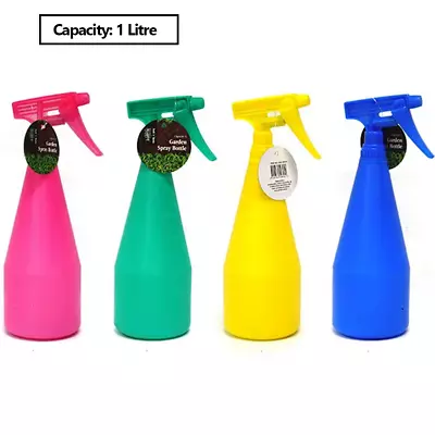 4x Plastic Spray Bottle 1L Garden Plant Flower Spray Bottle Trigger Plastic Tool • $29.95