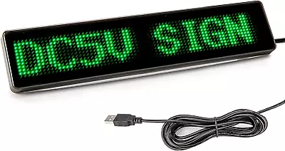 Leadleds Scrolling LED Car Sign Message Board App Programmable For Car Shop St • $55.34