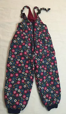 Hanna Anderson Girls Snow Ski Overalls Bibs Pants Size 110/5 • $41.39