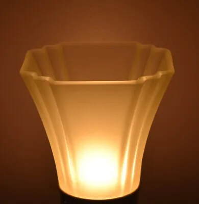 Vintage Art Deco Mission Frosted Glass Lamp Shade 2 1/8  • $14.95