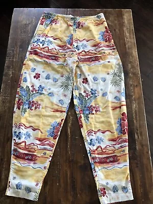 Vintage Aloha Hawaiian Cotton Baggy Parachute Pants By Tactics  M • $25