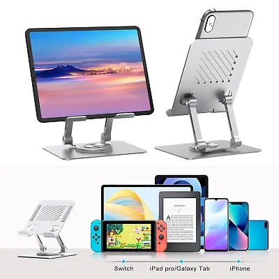 1PACK Metal Desktop Tablet Stand Holder Laptop Riser For IPad Mini/Phone/iPad • £10.99