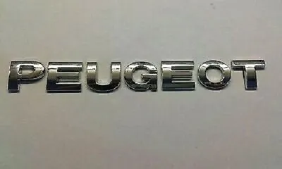 £118.99 • Buy New Chrome 3D Self-adhesive Car Letters Badge Emblem Sticker Spelling PEUGEOT