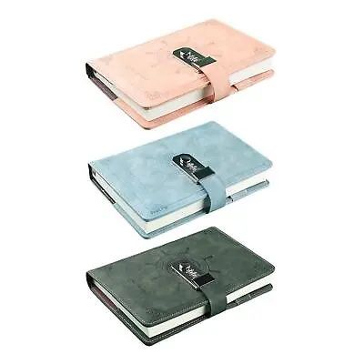 Diary With Lock PU Leather Journal With Lock For Travel Children Girls Boys • $28.68
