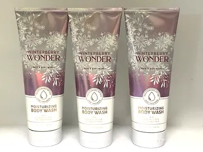 $29.66 • Buy X3 Bath & Body Work Winterberry Wonder Creamy Moisturizing Body Wash 10oz Lot
