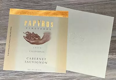 Vintage Wine Label For Papyrus Vineyards 1999 California Cabernet Sauvignon • $9.98