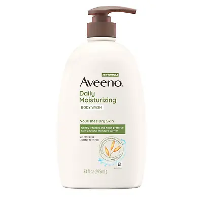 Aveeno Daily Moisturizing Body Wash With Soothing Oat Creamy Shower Gel (Soap Fr • $20.99