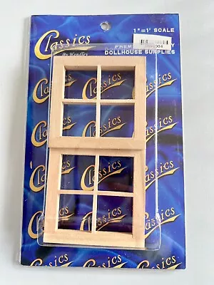 Dollhouse Miniature 2 Pack Classics #CLA75004 Four Light Windows 1:12 • $8