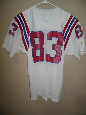 Vintage Authentic Sand Knit Cedric Jones New England Patriots NFL Game Jersey 44 • $99