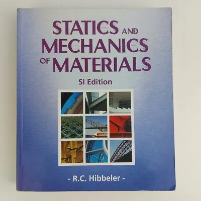 Statics And Mechanics Of Materials Mechanical Engineering Textbook R C Hibbeler • $38.99
